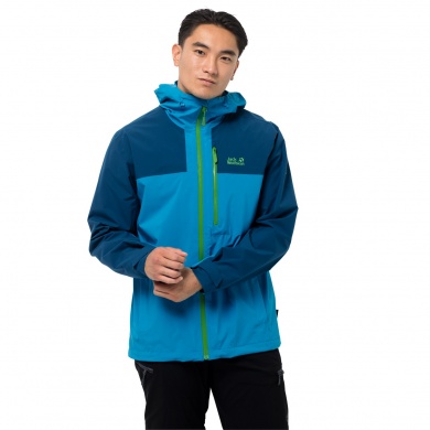 Jack Wolfskin Wander-Funktionsjacke Go Hike (wind-/wasserdicht) blau Herren